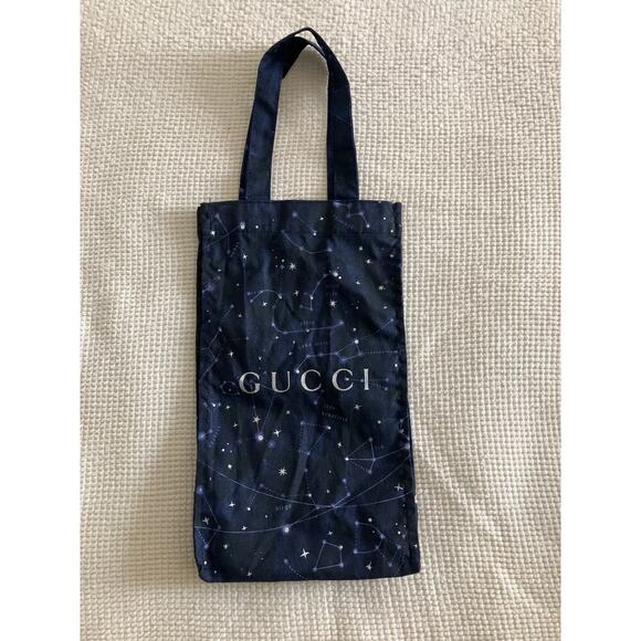 GUCCI SMALL NAVY-BLUE, SILVER DUST BAG WITH HANDLES - Picture 2 of 6